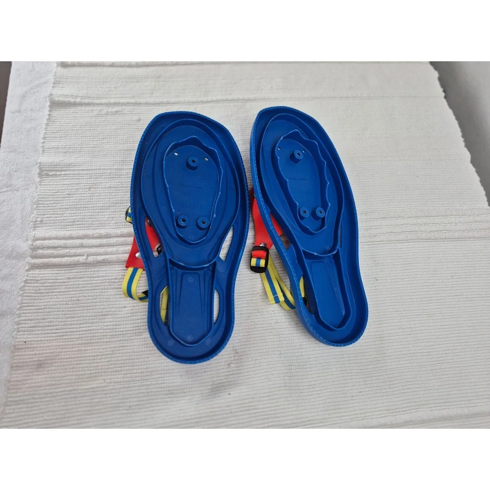Tubbs Snowflake Kids Snowshoes Blue‎ Red Yellow Adjustable Straps 13.5 Inch
